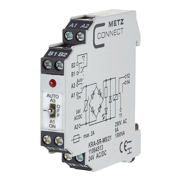 BTR NETCOM Bloc de jonction KRA-SR-M8/21 24VACDC
