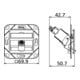 BTR NETCOM Boîte de connexion C6A module Upk 1 port 180 Upk, rws TN C6Amod-1UPk-180rw
