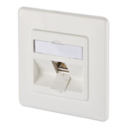 BTR NETCOM Boîte de connexion, Cat.6A 1xRJ45, UP, blanc TN E-DATmod-1UP-rws-1