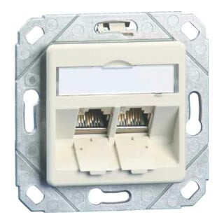 BTR NETCOM Boîtier de connexion C6A module Upk 2 ports 180 Upk, rws TN C6Amod-2UPk-180rw