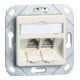 BTR NETCOM Boîtier de connexion C6A module Upk 2 ports 180 Upk, rws TN C6Amod-2UPk-180rw