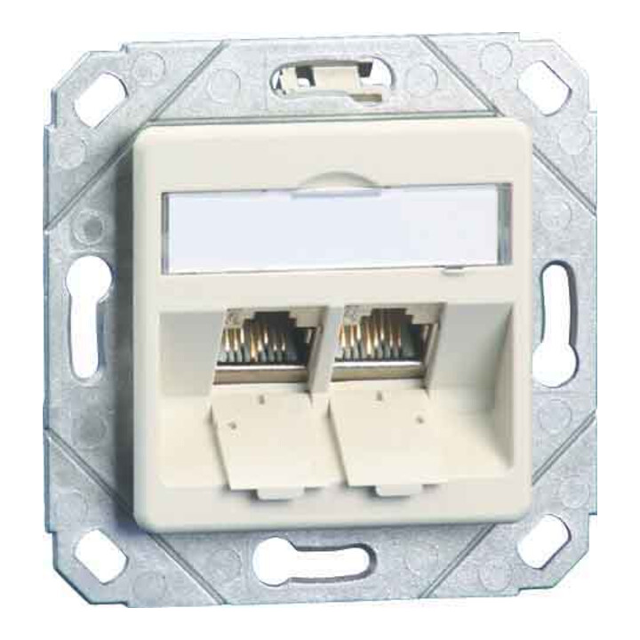 BTR NETCOM Boîtier de connexion C6A module Upk 2 ports 270 Upk, rws TN C6Amod-2UPk-270rw