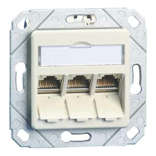 BTR NETCOM Boîtier de connexion C6A module Upk 3 ports 270 Upk, rws TN C6Amod-3UPk-270rw
