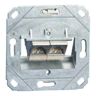 BTR NETCOM Boîtier de connexion C6Amodul encastré 2 ports 180 TN C6Amod-2UP0-180