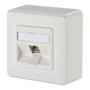 BTR NETCOM Boîtier de connexion, Cat.6A 1xRJ45, en saillie, blanc TN E-DATmod-1AP-rws-1