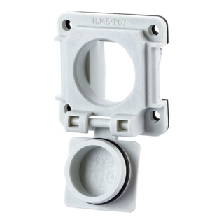 BTR NETCOM Buchsenklappe E-DAT ind.8(8) IP67 1309413003-E lgr