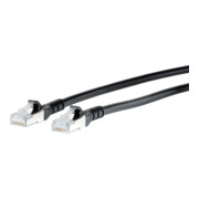 BTR NETCOM Câble de brassage S/FTP noir 1,5 m Cat.6A 1308451500-E-1