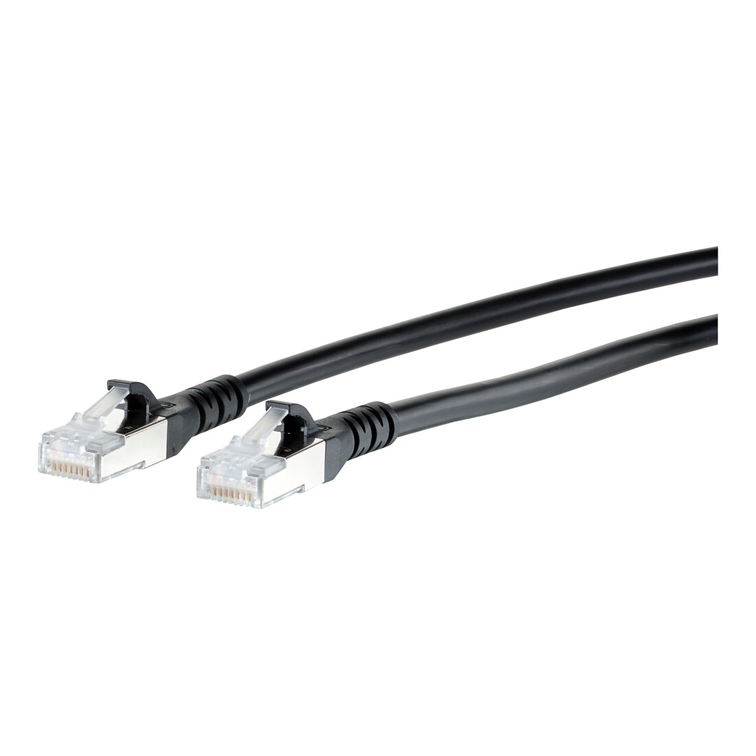 BTR NETCOM Câble de brassage S/FTP noir 1,5 m Cat.6A 1308451500-E