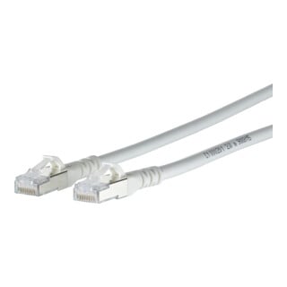 BTR NETCOM Câble de raccordement S/FTP blanc 3,0 m Cat.6A 1308453088-E