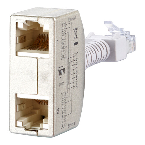 BTR NETCOM Cable-sharing-Adapter Ethernet/Ethernet 130548-03-E Set