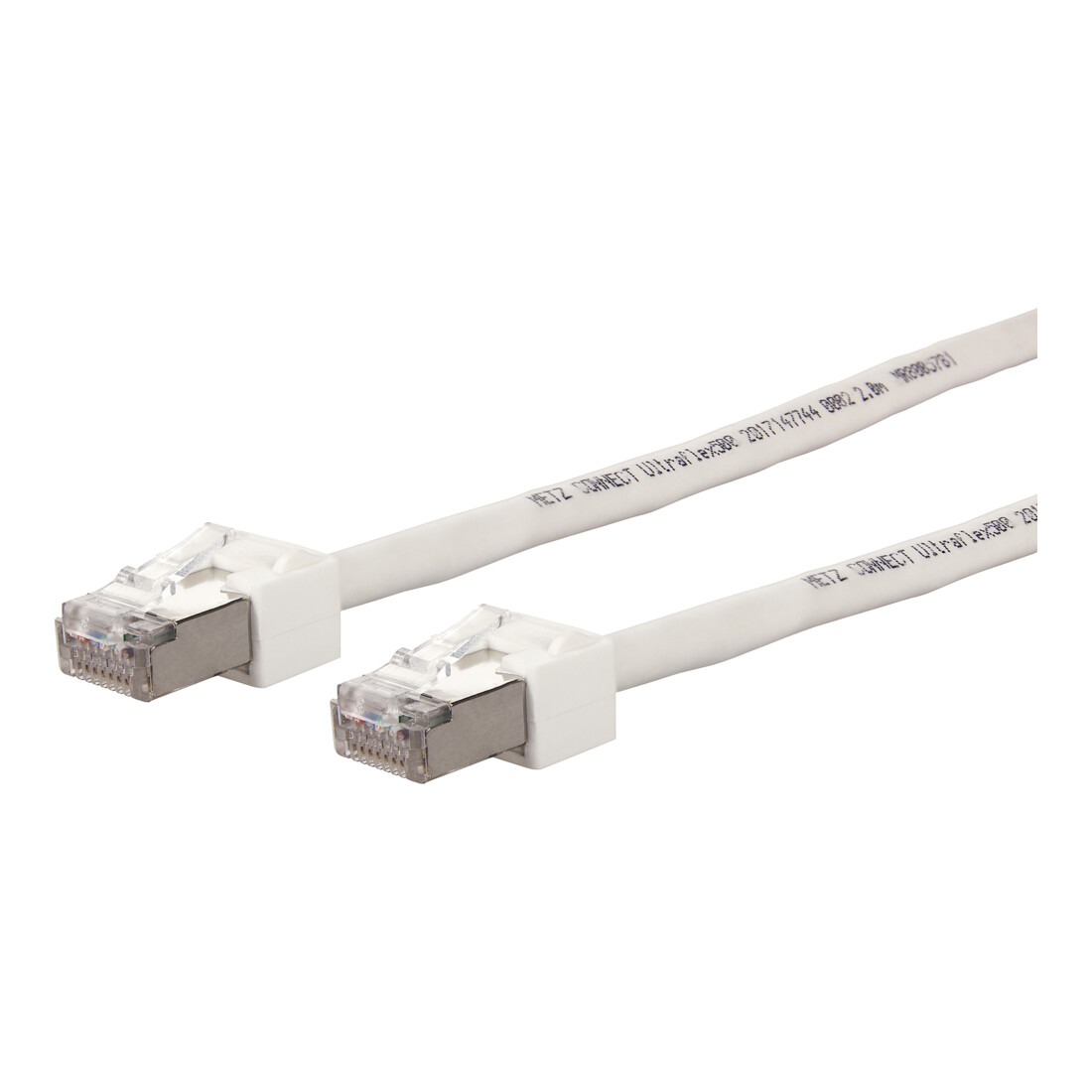 BTR NETCOM Câble ultrafin VoIP 2m C6A26 2RJ45 blanc 13084V2088-E