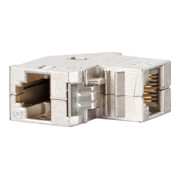 BTR NETCOM Coupleur RJ45 Cat.6 à encliqueter, 90° 1309A1-I-1