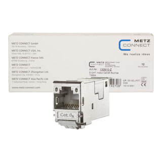 BTR NETCOM E-DATmodul RJ45 8(8) TN Cat.6A, TIA-A, gesch. E-DAT Modul 12