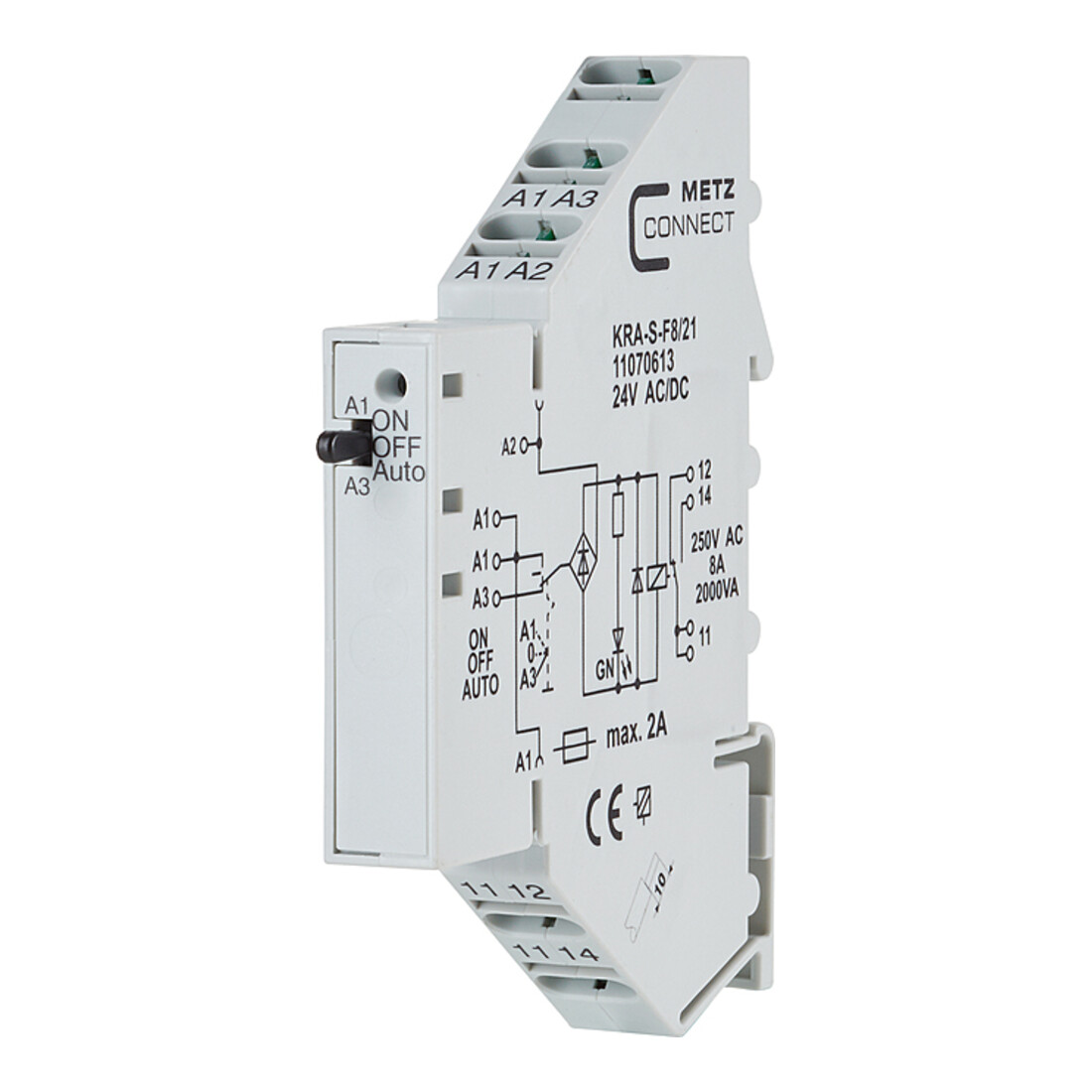BTR NETCOM Koppelbaustein 24AC/DC KRA-S-F8/21 1W