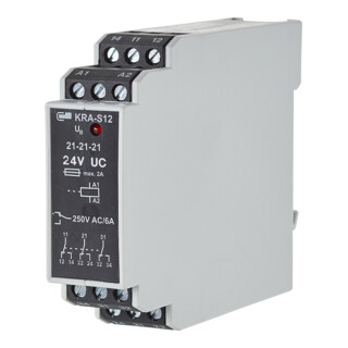 BTR NETCOM Koppelbaustein 24V AC/DC 3W KRA-S12/21-21-21 24
