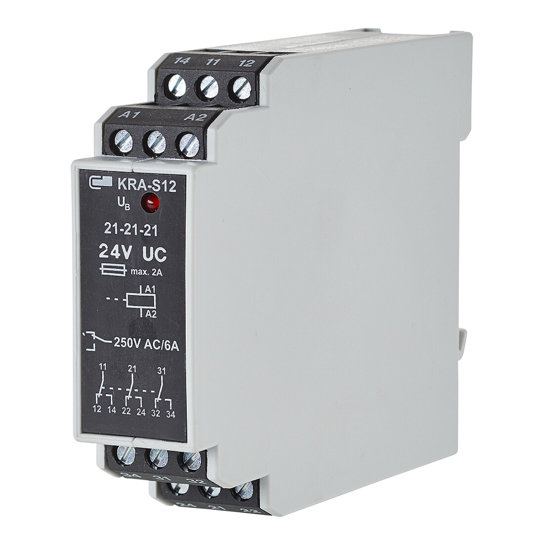 BTR NETCOM Koppelbaustein 24V AC/DC 3W KRA-S12/21-21-21 24