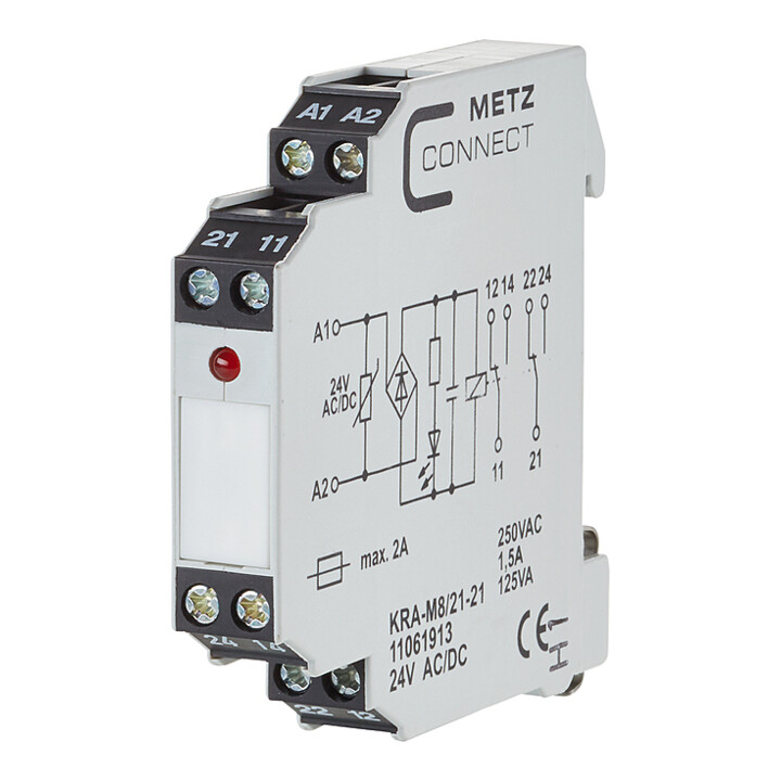 BTR NETCOM Koppelbaustein 2W KRA-M8/21-21 24AC/DC