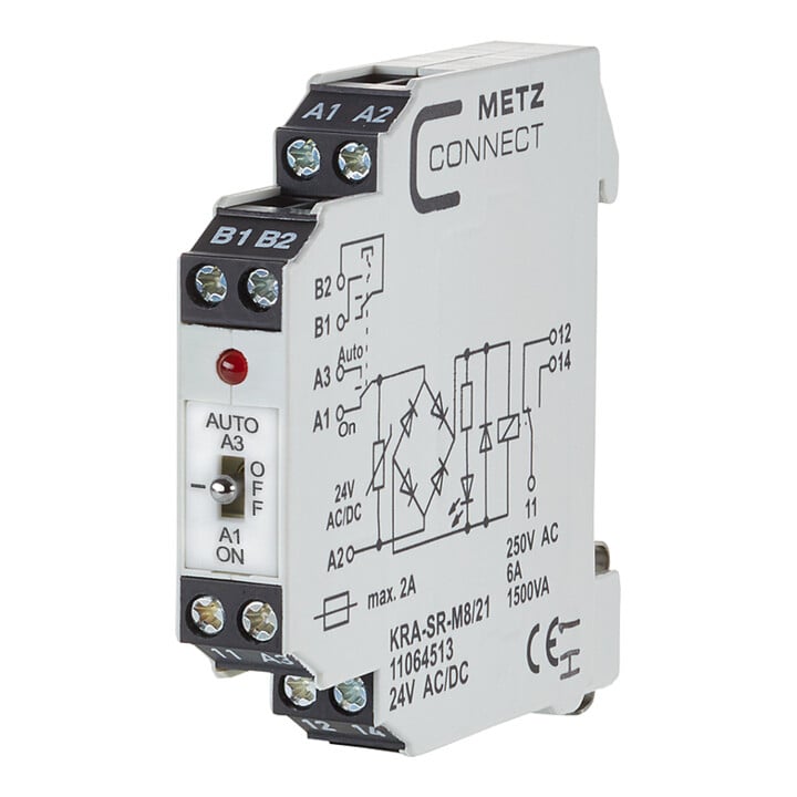 BTR NETCOM Koppelbaustein KRA-SR-M8/21 24VACDC