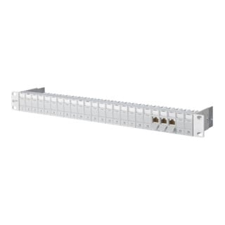 BTR NETCOM Module panneau E-DAT 24 ports 1U gris clair équipé TN E-DATmod MP24