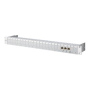 BTR NETCOM Module panneau E-DAT 24 ports 1U gris clair équipé TN E-DATmod MP24-1