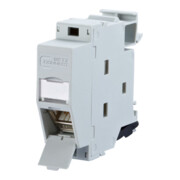 BTR NETCOM Module rail DIN, Cat.6A 1xRJ45, incl. module TN C6Amod-REG-270-1