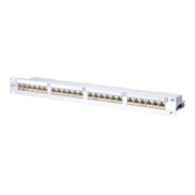 BTR NETCOM Panneau modulaire E-DAT C6A 24 ports 1U Alu TN EDATC6A-MP24-mod-1