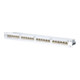 BTR NETCOM Panneau modulaire E-DAT C6A 24 ports 1U Alu TN EDATC6A-MP24-mod