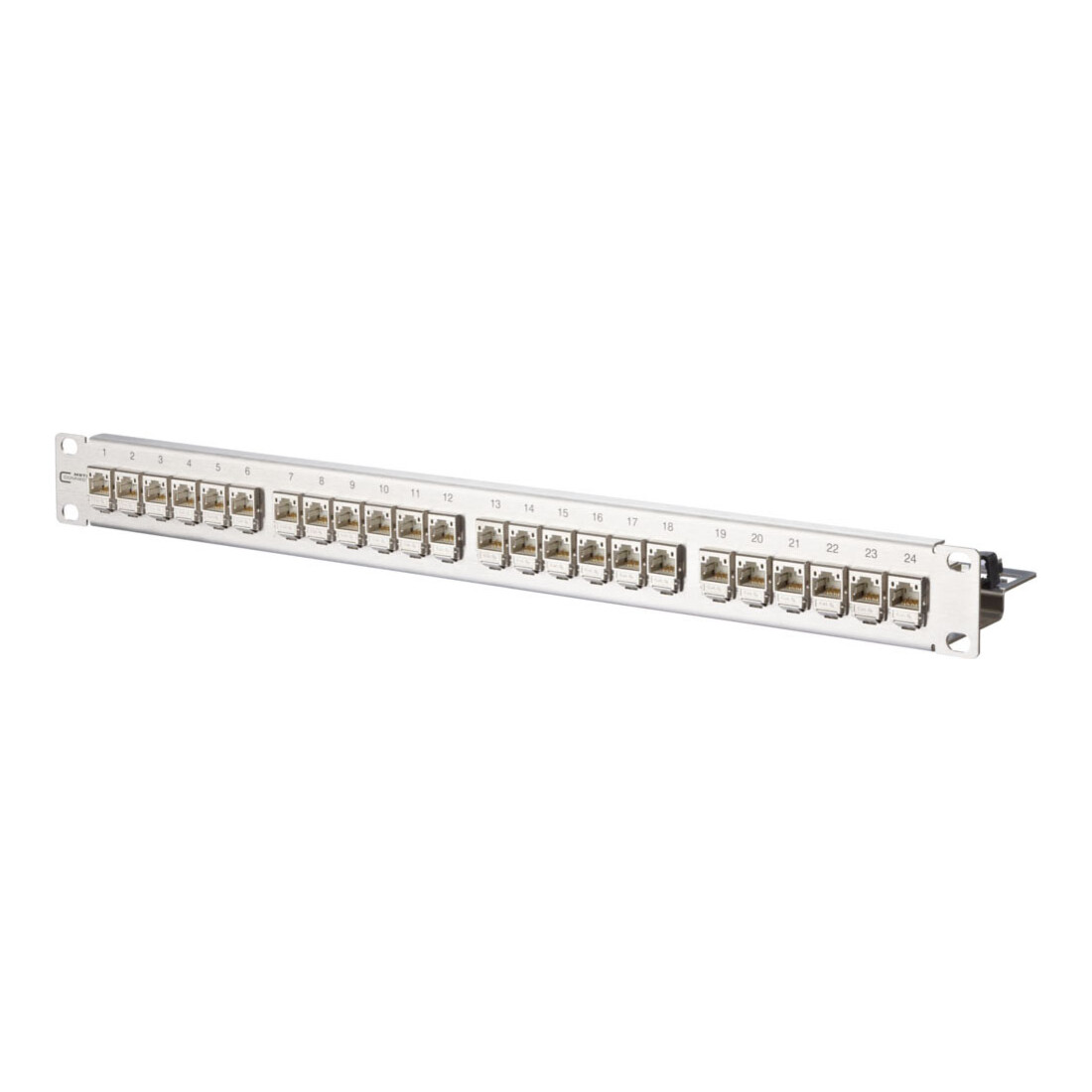 BTR NETCOM Patchfeld C6Amodul 24Port 1HE Edst bestückt TN C6Amod-MP24-Edst