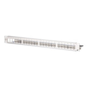BTR NETCOM Patchfeld modul 24Port 1HE Edelstahl leer TN MPP24-Edst-leer-3