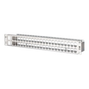 BTR NETCOM Patchfeld modul 48Port 1,5HE Edstahl leer TN MPP48-Edst-leer-3