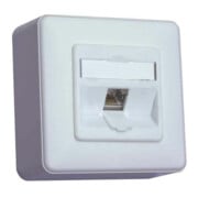 BTR NETCOM Prise de connexion C6A module AP 1 port 180 AP, blanc mat TN C6Amod-1AP-180rw-1
