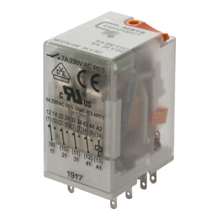 BTR NETCOM Relais industriel 4W, 24VAC, 7A 110017-10.14.07