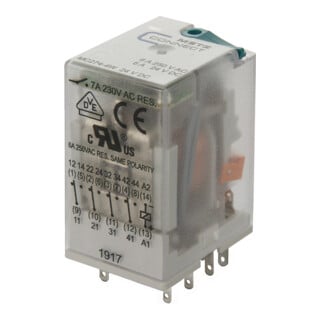 BTR NETCOM Relais industriel 4W, 24VDC, 7A 110017-25.14.07