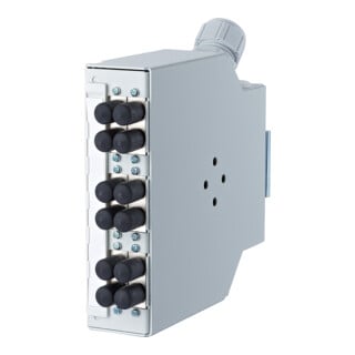 BTR NETCOM Répartiteur de fusion fibre optique 6x adaptateurs SC/ST OpDAT REGplus 6SCSTD