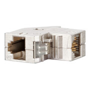 BTR NETCOM RJ45-Kupplung Cat.6 snap-in, 90Gr 1309A1-I-3