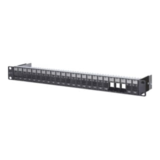 BTR NETCOM Support modulaire 24 ports noir 1U 482,6 mm (19") 130920-BK-E