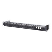 BTR NETCOM Support modulaire 24 ports noir 1U 482,6 mm (19") 130920-BK-E-1