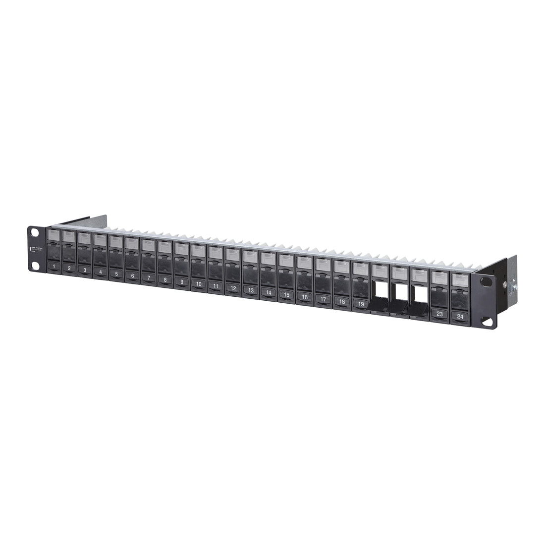 BTR NETCOM Support modulaire 24 ports noir 1U 482,6 mm (19") 130920-BK-E