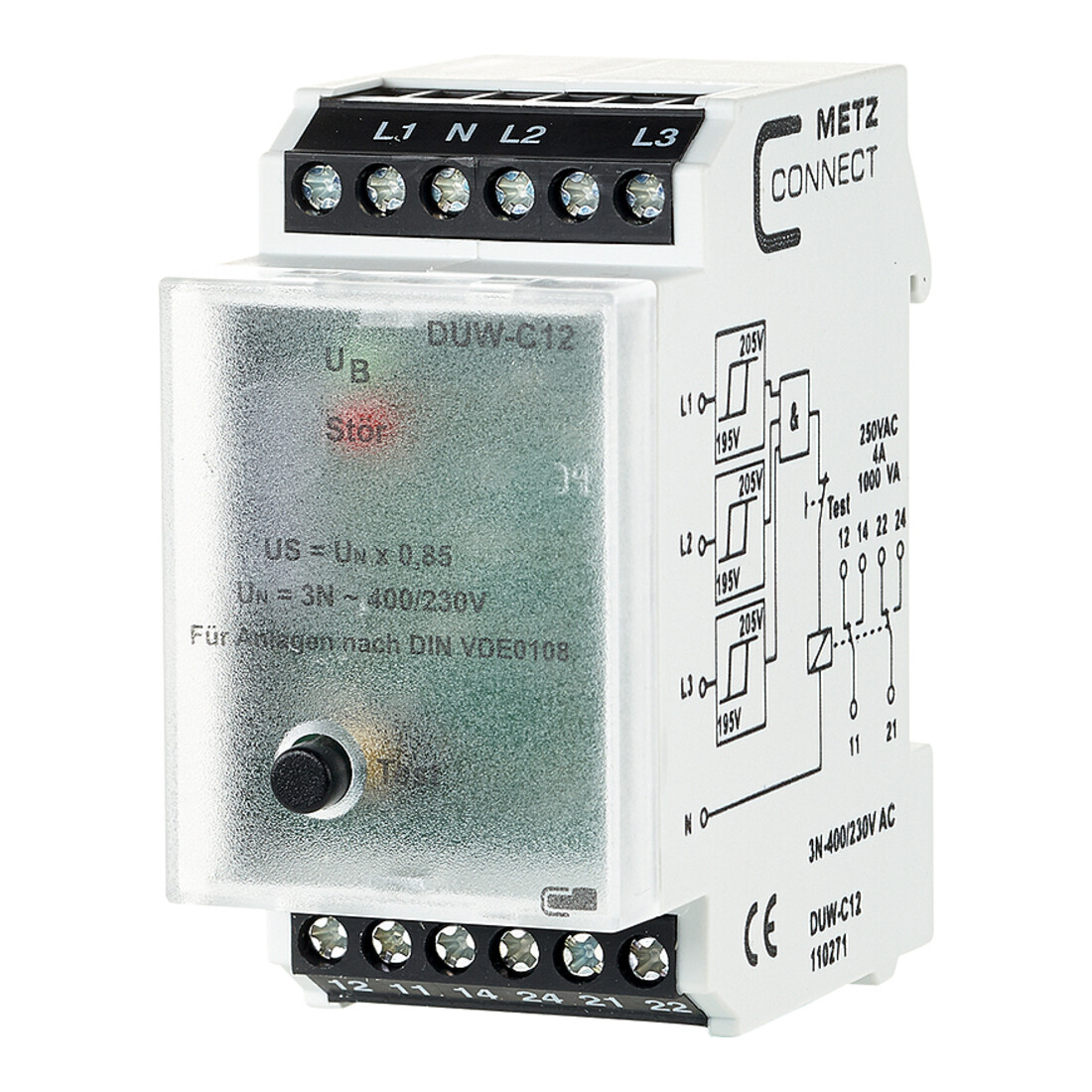BTR NETCOM Surveillance réseau DUW-C12 3x230V