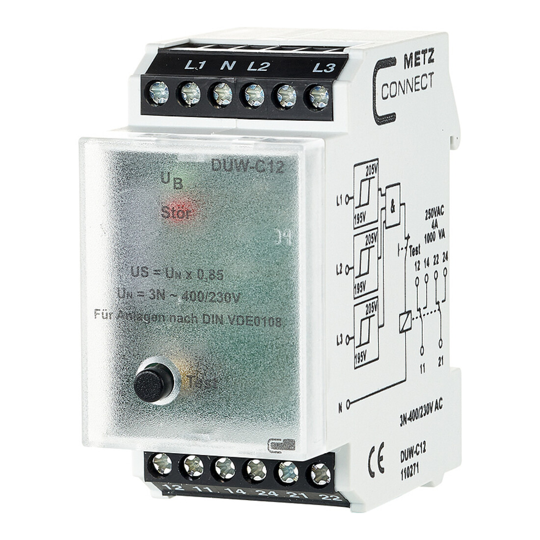 BTR NETCOM Surveillance réseau DUW-C12 3x230V