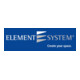 Bücherstütze weiß einteilig L.130mm H.120mm ELEMENT SYSTEM-3