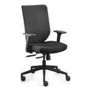 Bürodrehstuhl Comfort Armlehnen,breiten-u.höhenv.schwarz 410-520mm Synchront.