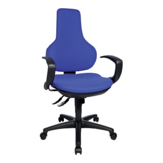 Bürodrehstuhl Ergo Point Bezug blau