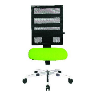 Bürodrehstuhl m.Punktsynchrontechnik schwarz/schwarz 450-550mm Trgf.110kg