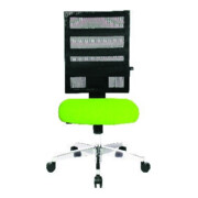Bürodrehstuhl m.Punktsynchrontechnik schwarz/schwarz 450-550mm Trgf.110kg