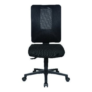 Bürodrehstuhl m.Synchrontechnik schwarz/blau 450-550mm Trgf.110kg TOPSTAR