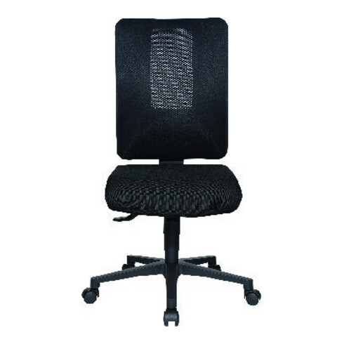 Bürodrehstuhl m.Synchrontechnik schwarz/blau 450-550mm Trgf.110kg TOPSTAR