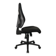 Bürodrehstuhl m.Synchrontechnik schwarz/schwarz 420-530mm o.Armlehnen TOPSTAR-4