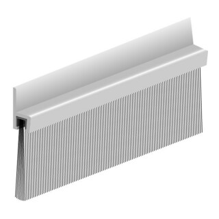 Bürstendichtung L.1000mm B.8,5mm Gesamt-H.50mm m.strapazierfähiger Bürs.ELLEN