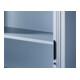 Buffet à dossiers C+P Omnispace avec volet roulant, 2 hauteurs de dossiers, H1030xL800xP420mm avant gris clair corps gris clair gris clair-5